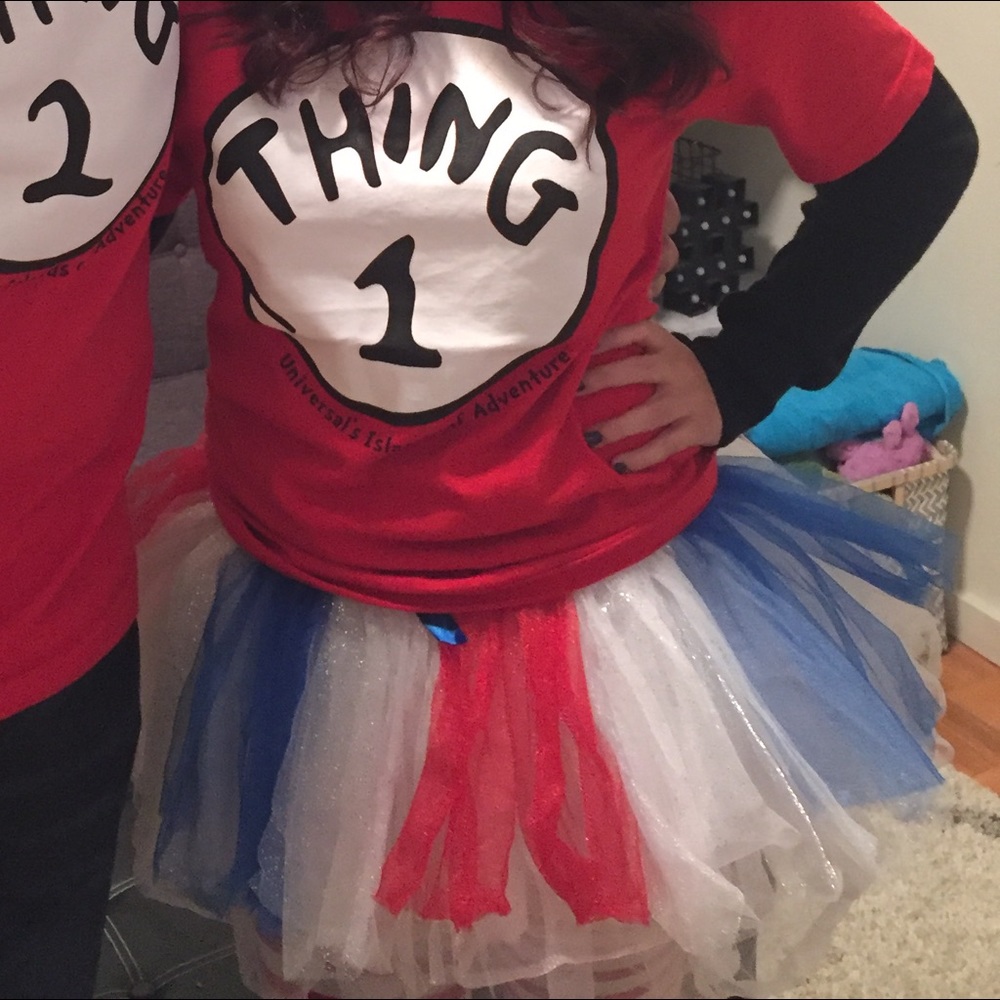 Red white and blue tutu